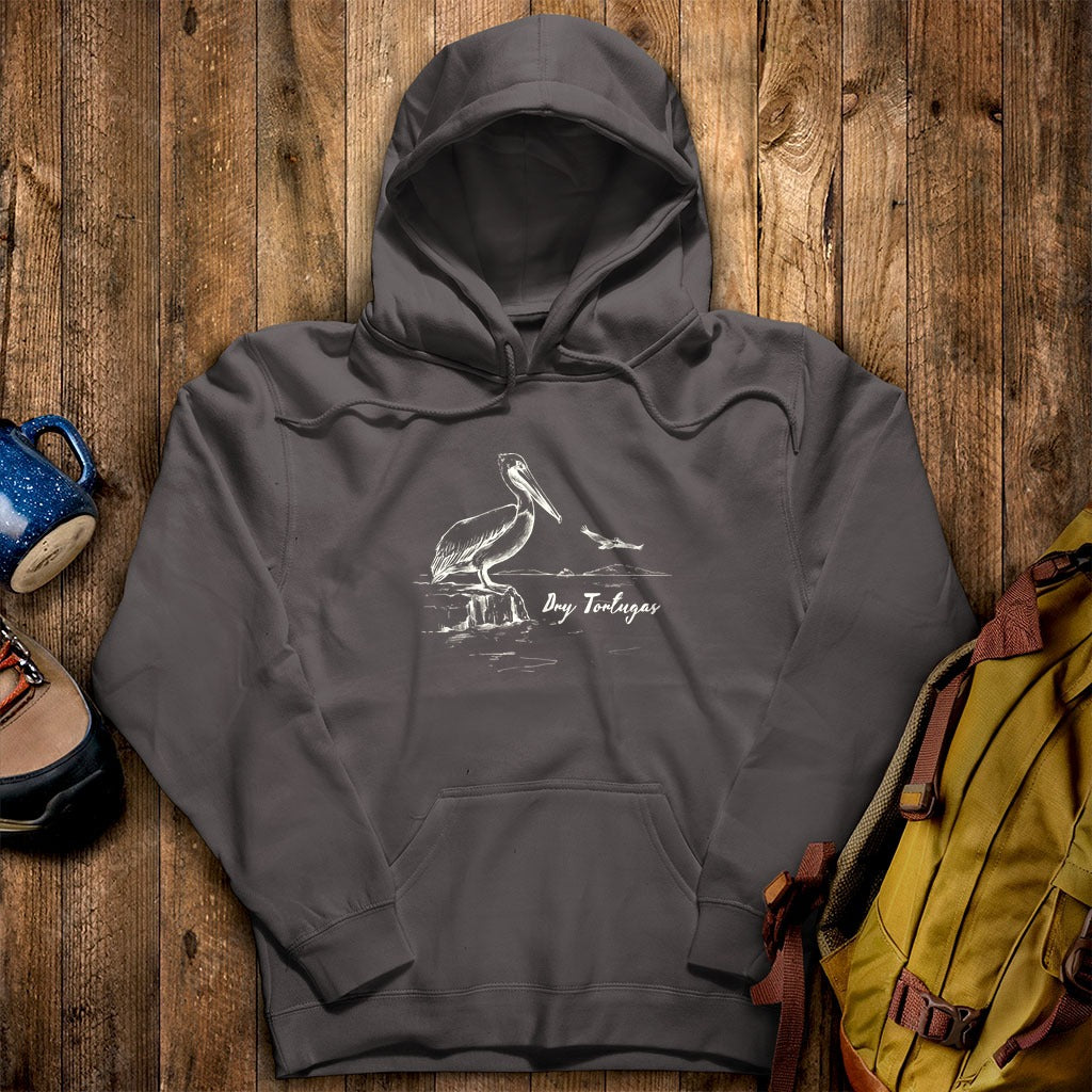 Dry Tortugas Line Drawing Hoodie