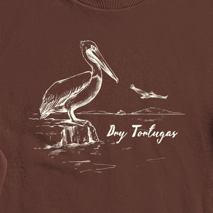 Dry Tortugas Line Drawing Crewneck Sweatshirt