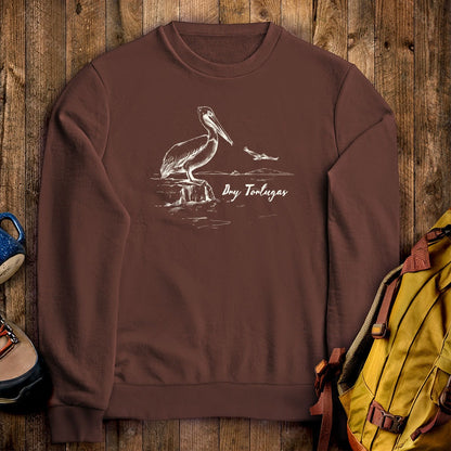 Dry Tortugas Line Drawing Crewneck Sweatshirt