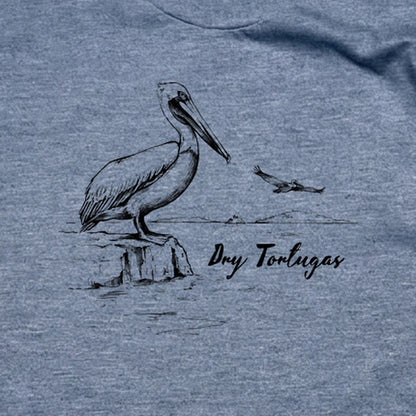 Dry Tortugas Line Drawing T-Shirt