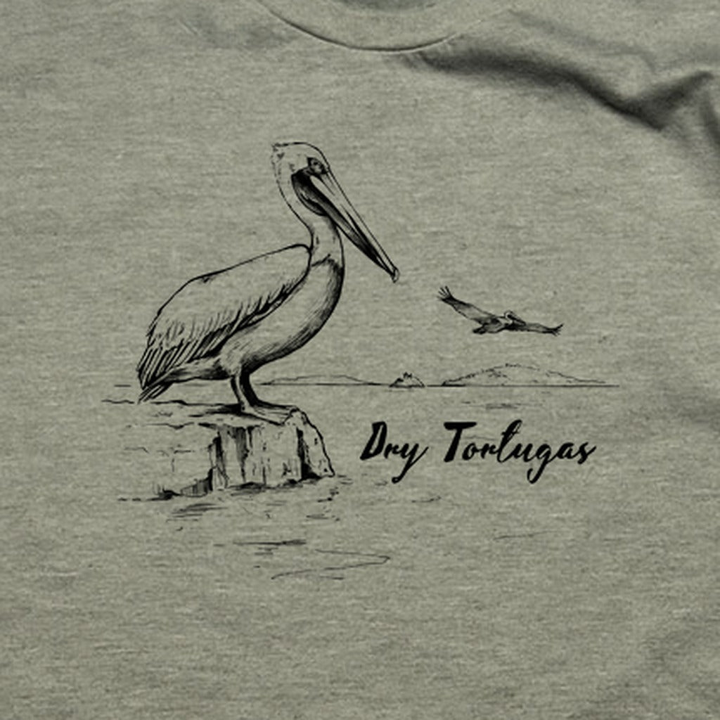 Dry Tortugas Line Drawing T-Shirt