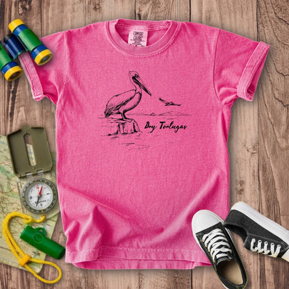 Dry Tortugas Line Drawing Kids Cotton T-Shirt