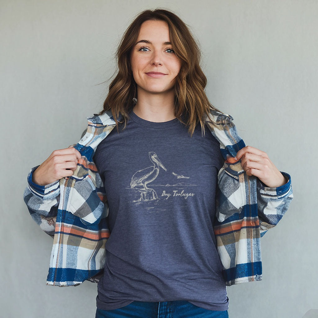 Dry Tortugas Line Drawing T-Shirt
