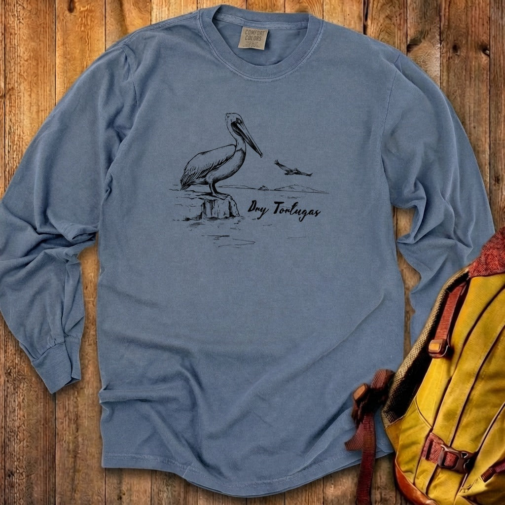 Dry Tortugas Line Drawing Premium Long Sleeve