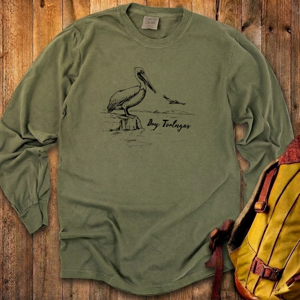 Dry Tortugas Line Drawing Premium Long Sleeve