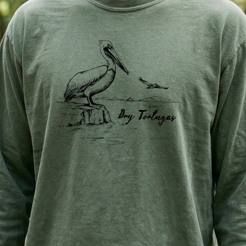 Dry Tortugas Line Drawing Premium Long Sleeve