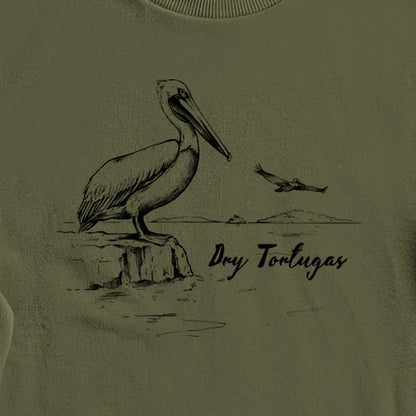 Dry Tortugas Line Drawing Crewneck Sweatshirt