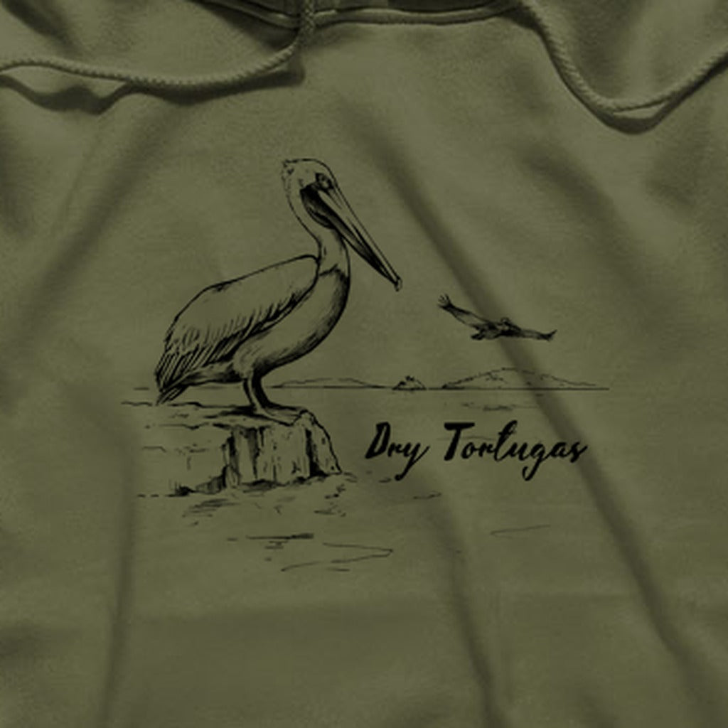 Dry Tortugas Line Drawing Hoodie