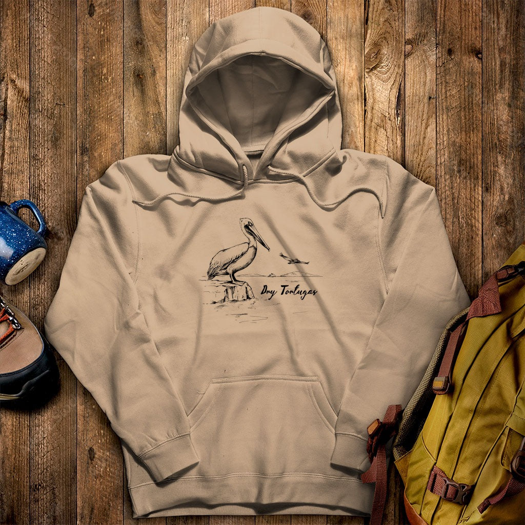Dry Tortugas Line Drawing Hoodie