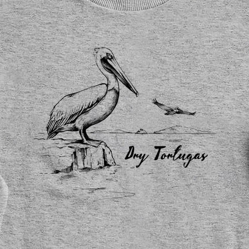 Dry Tortugas Line Drawing Crewneck Sweatshirt