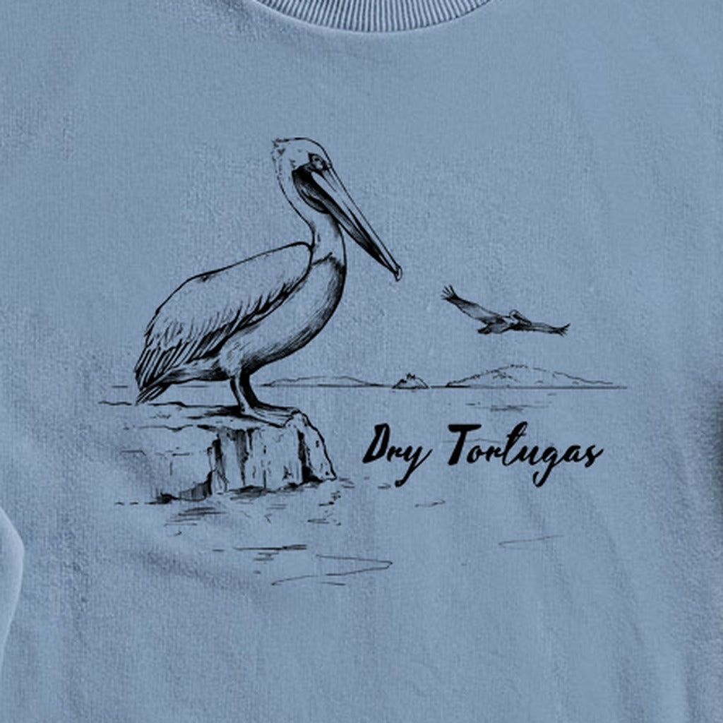 Dry Tortugas Line Drawing Crewneck Sweatshirt