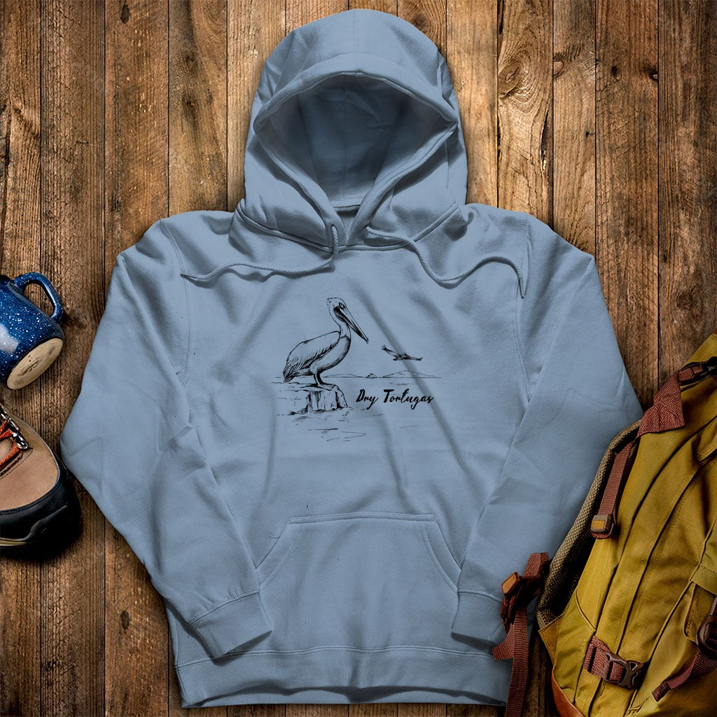 Dry Tortugas Line Drawing Hoodie