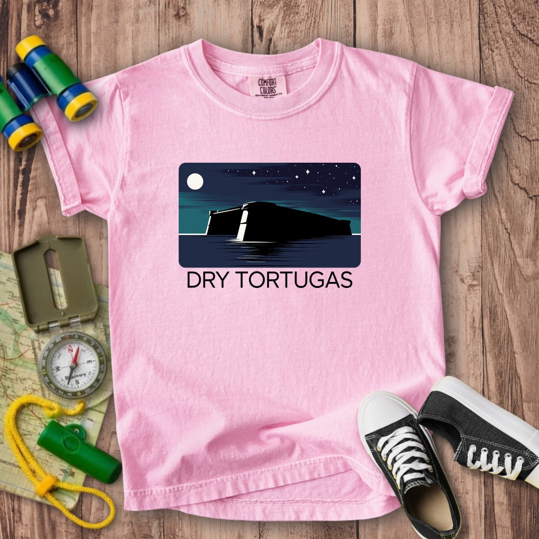 Dry Tortugas at Night Kids Cotton T-Shirt
