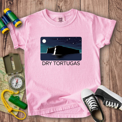 Dry Tortugas at Night Kids Cotton T-Shirt