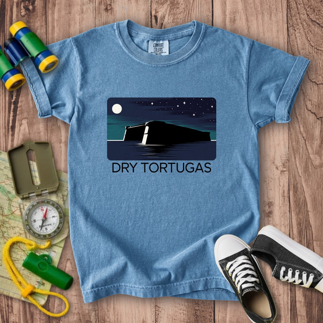 Dry Tortugas at Night Kids Cotton T-Shirt