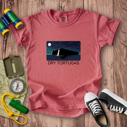 Dry Tortugas at Night Kids Cotton T-Shirt