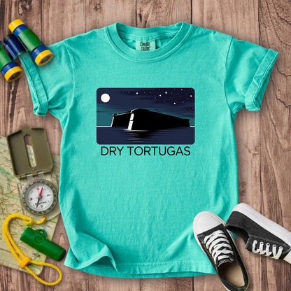 Dry Tortugas at Night Kids Cotton T-Shirt