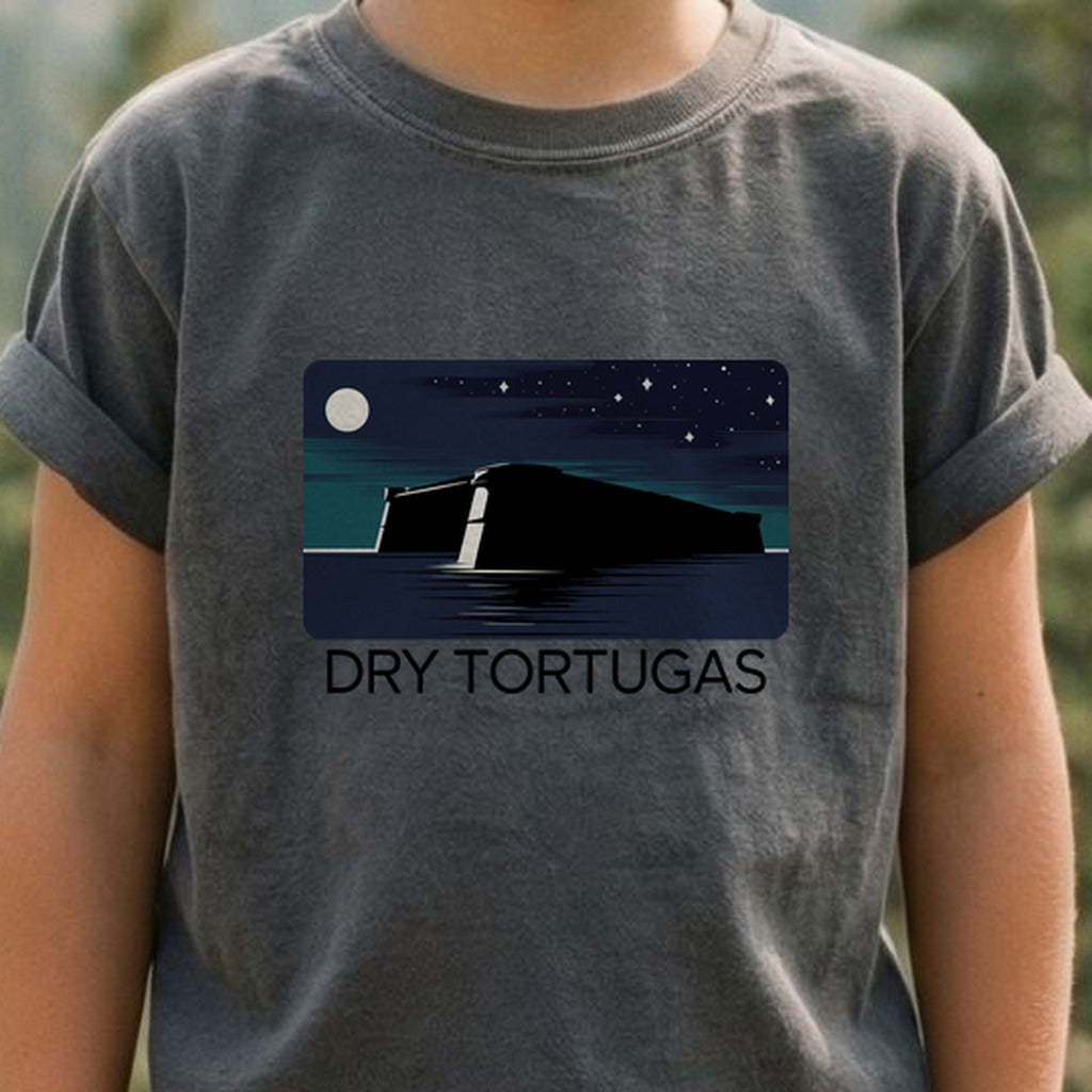 Dry Tortugas at Night Kids Cotton T-Shirt