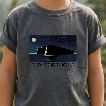 Dry Tortugas at Night Kids Cotton T-Shirt