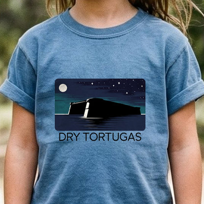 Dry Tortugas at Night Kids Cotton T-Shirt