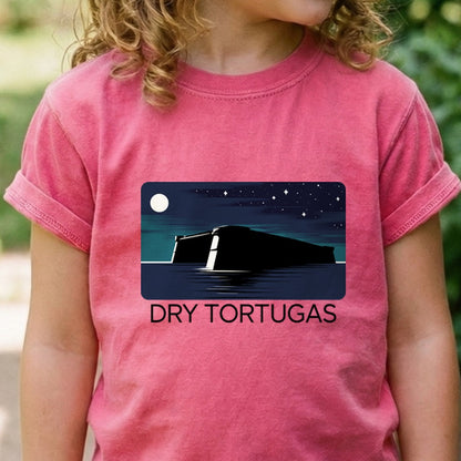 Dry Tortugas at Night Kids Cotton T-Shirt