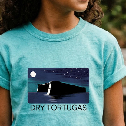 Dry Tortugas at Night Kids Cotton T-Shirt