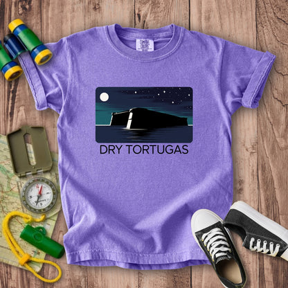 Dry Tortugas at Night Kids Cotton T-Shirt
