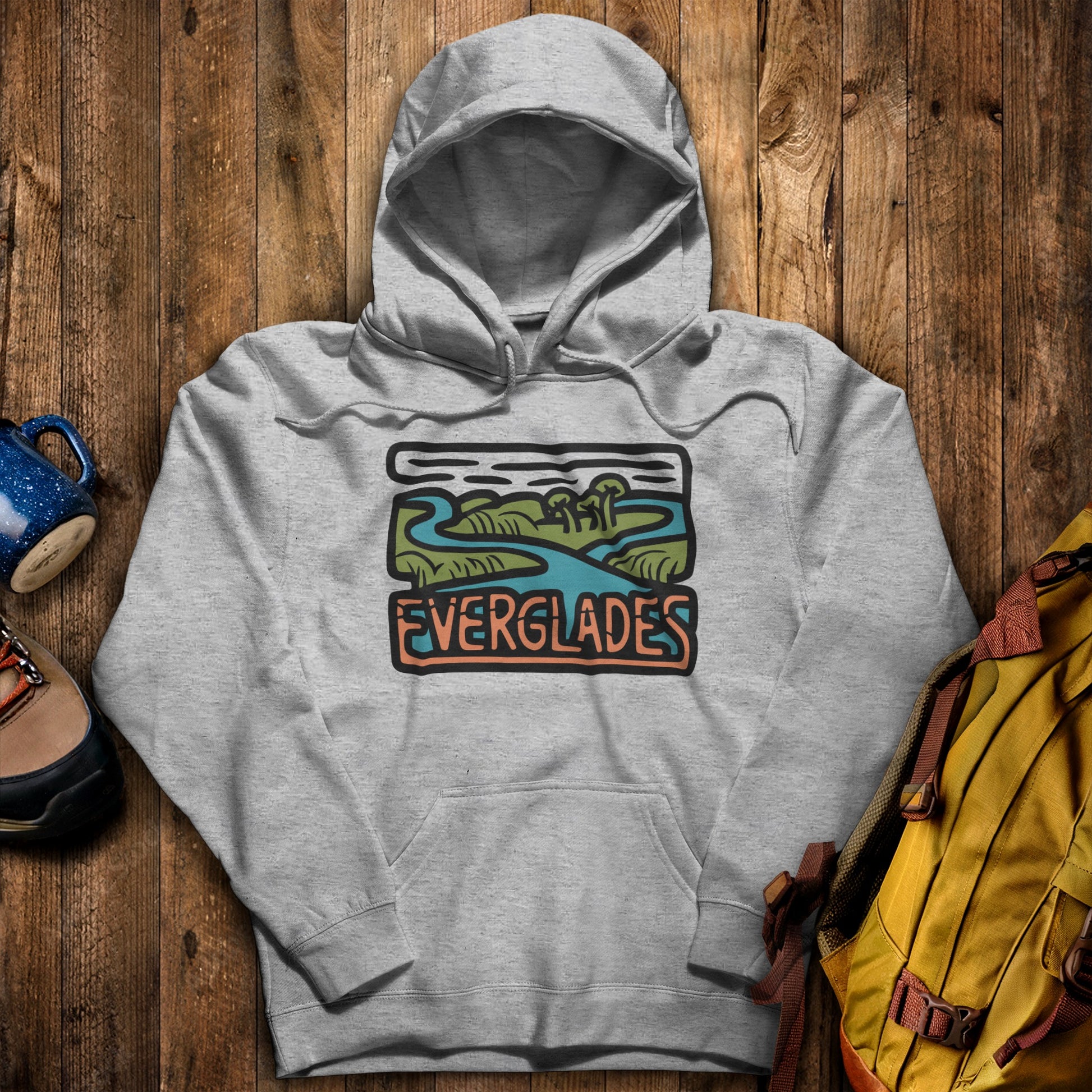 Everglades National Park Hoodie Sport Grey Adventure and Outdoors Themed Hoodie