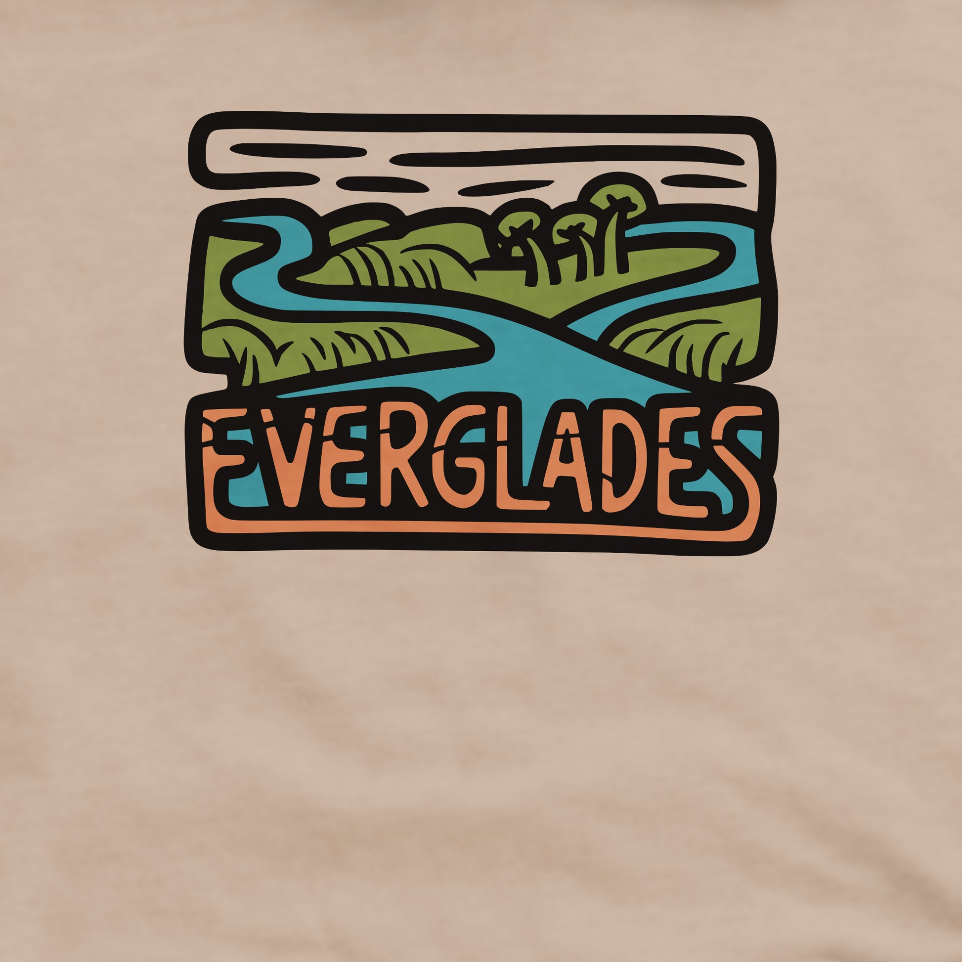 Everglades National Park Crewneck Sweatshirt Adventure and Outdoors Themed Sweatshirt
