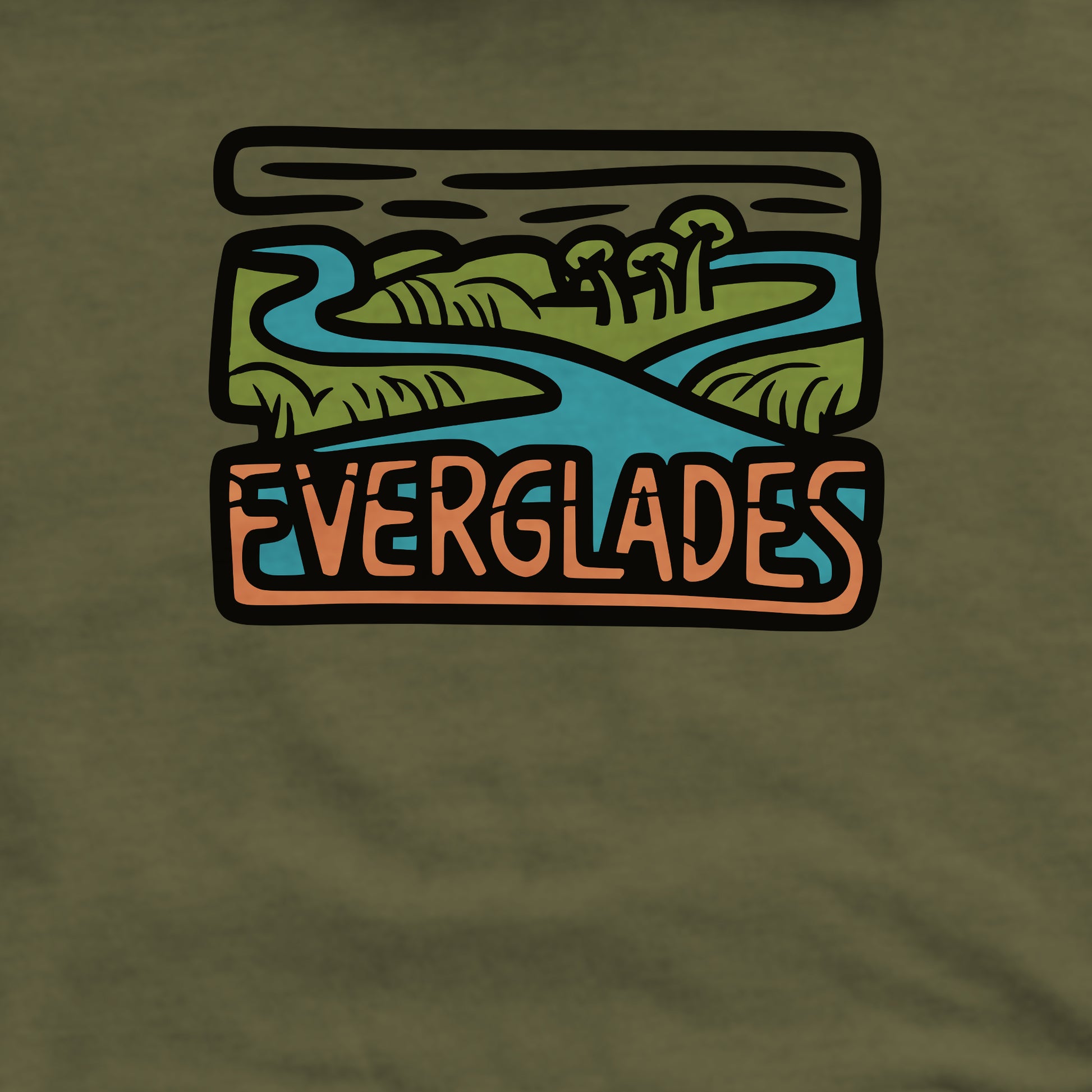 Everglades National Park Crewneck Sweatshirt Adventure and Outdoors Themed Sweatshirt