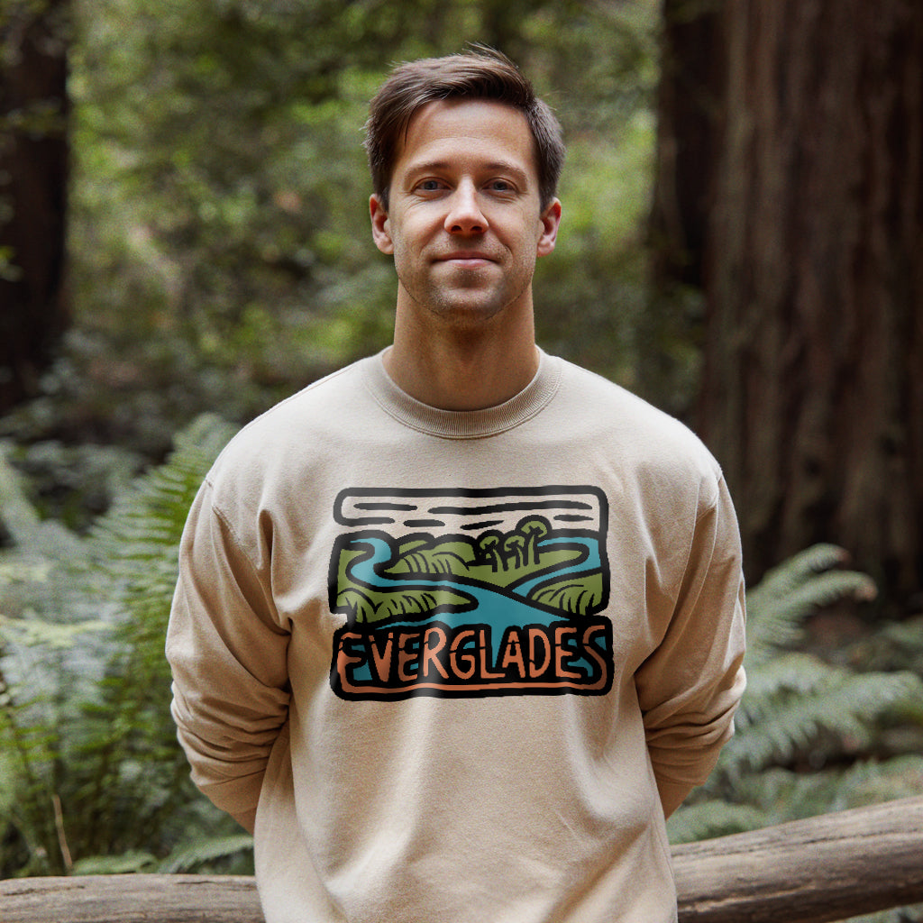 Everglades National Park Crewneck Sweatshirt Adventure and Outdoors Themed Sweatshirt