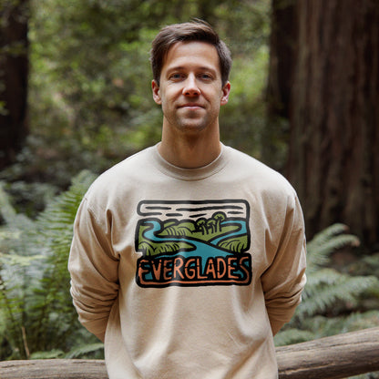 Everglades National Park Crewneck Sweatshirt Adventure and Outdoors Themed Sweatshirt