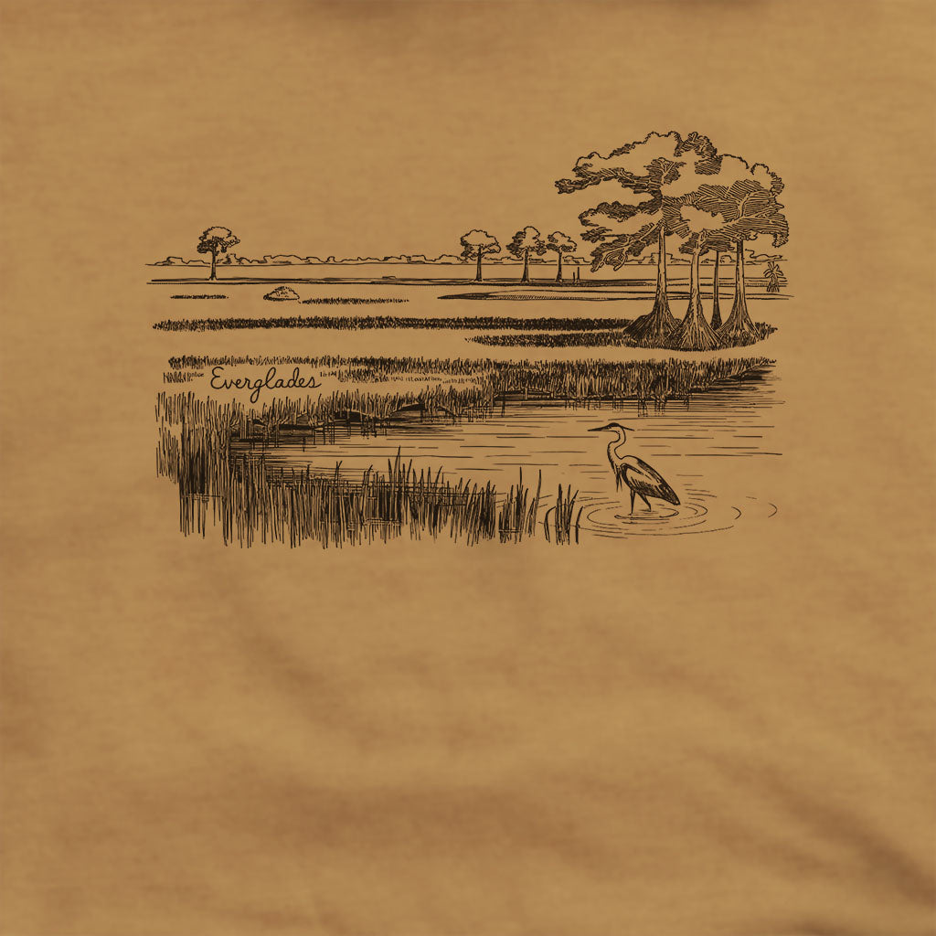 Everglades Line Drawing Hoodie