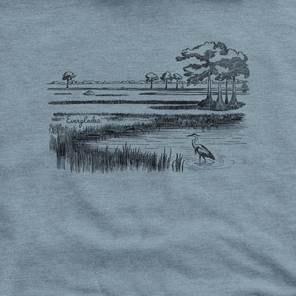 Everglades Line Drawing Hoodie