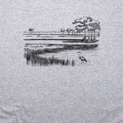 Everglades Line Drawing Crewneck Sweatshirt