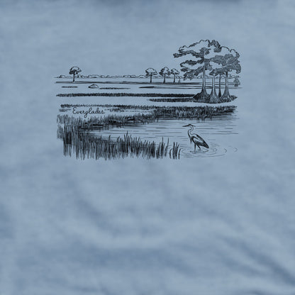 Everglades Line Drawing Crewneck Sweatshirt