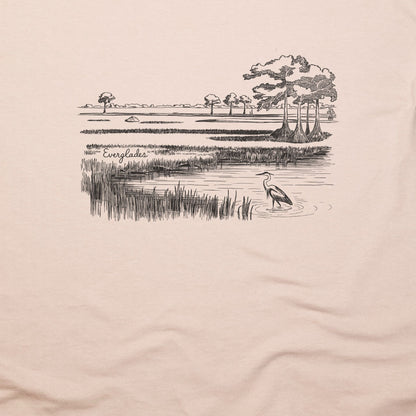 Everglades Line Drawing T-Shirt
