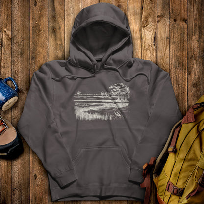 Everglades Line Drawing Hoodie