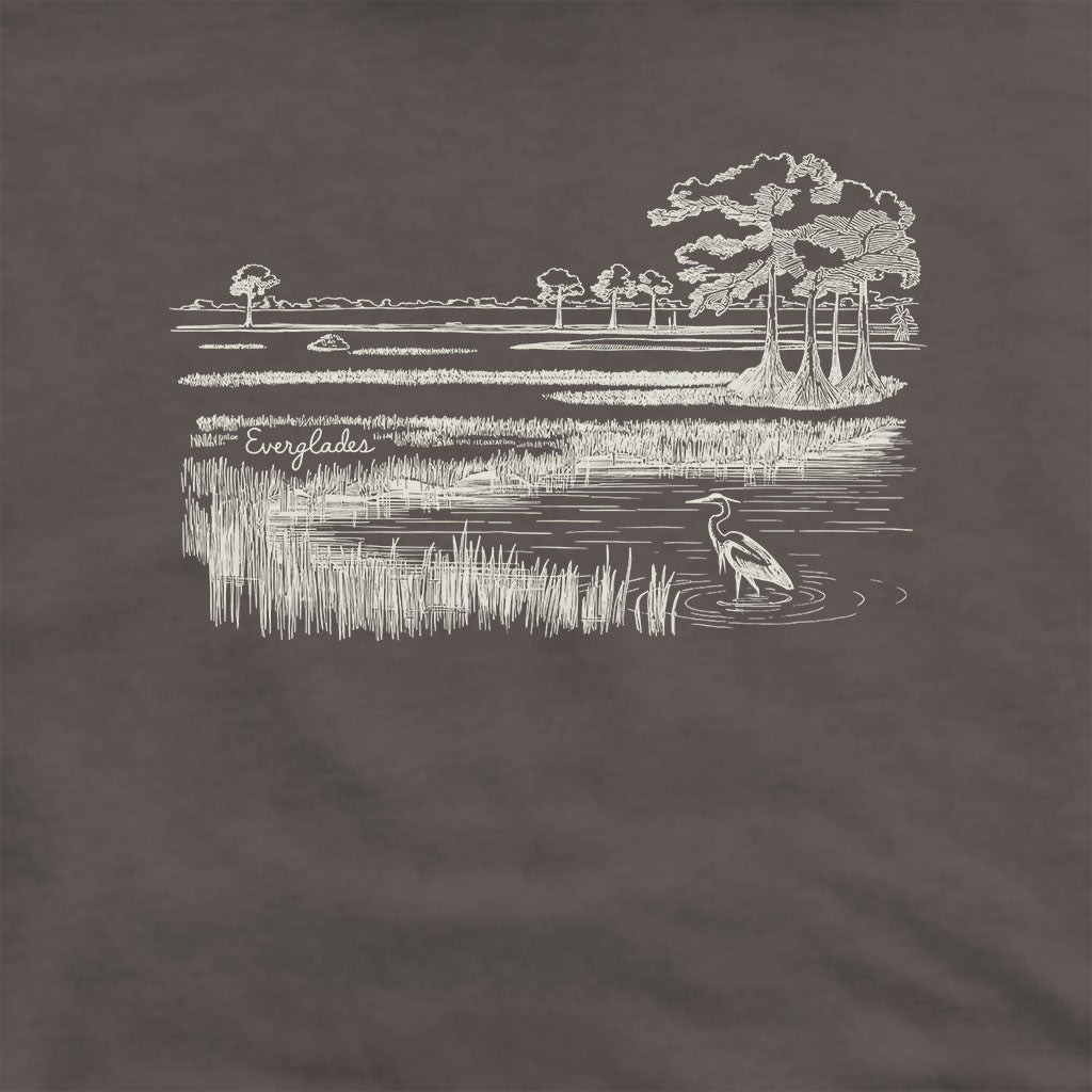Everglades Line Drawing Hoodie
