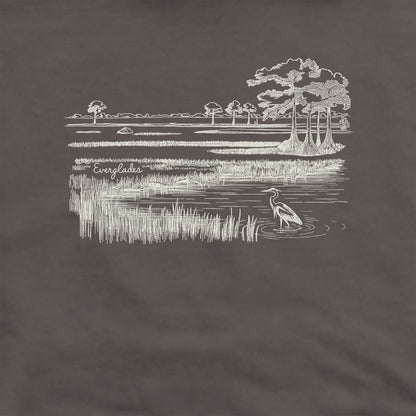 Everglades Line Drawing Hoodie