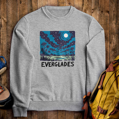 Everglades at Night Crewneck Sweatshirt
