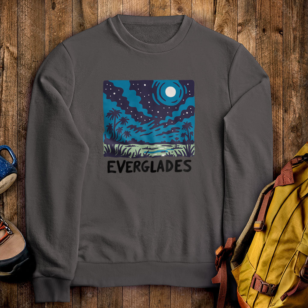 Everglades at Night Crewneck Sweatshirt