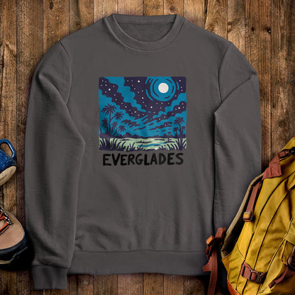 Everglades at Night Crewneck Sweatshirt