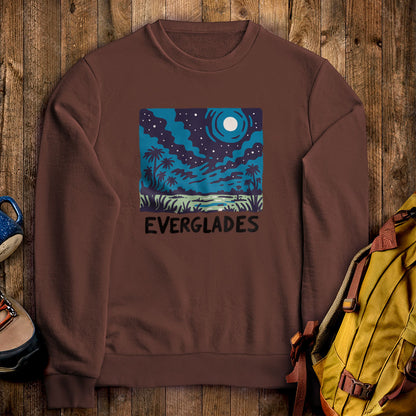 Everglades at Night Crewneck Sweatshirt