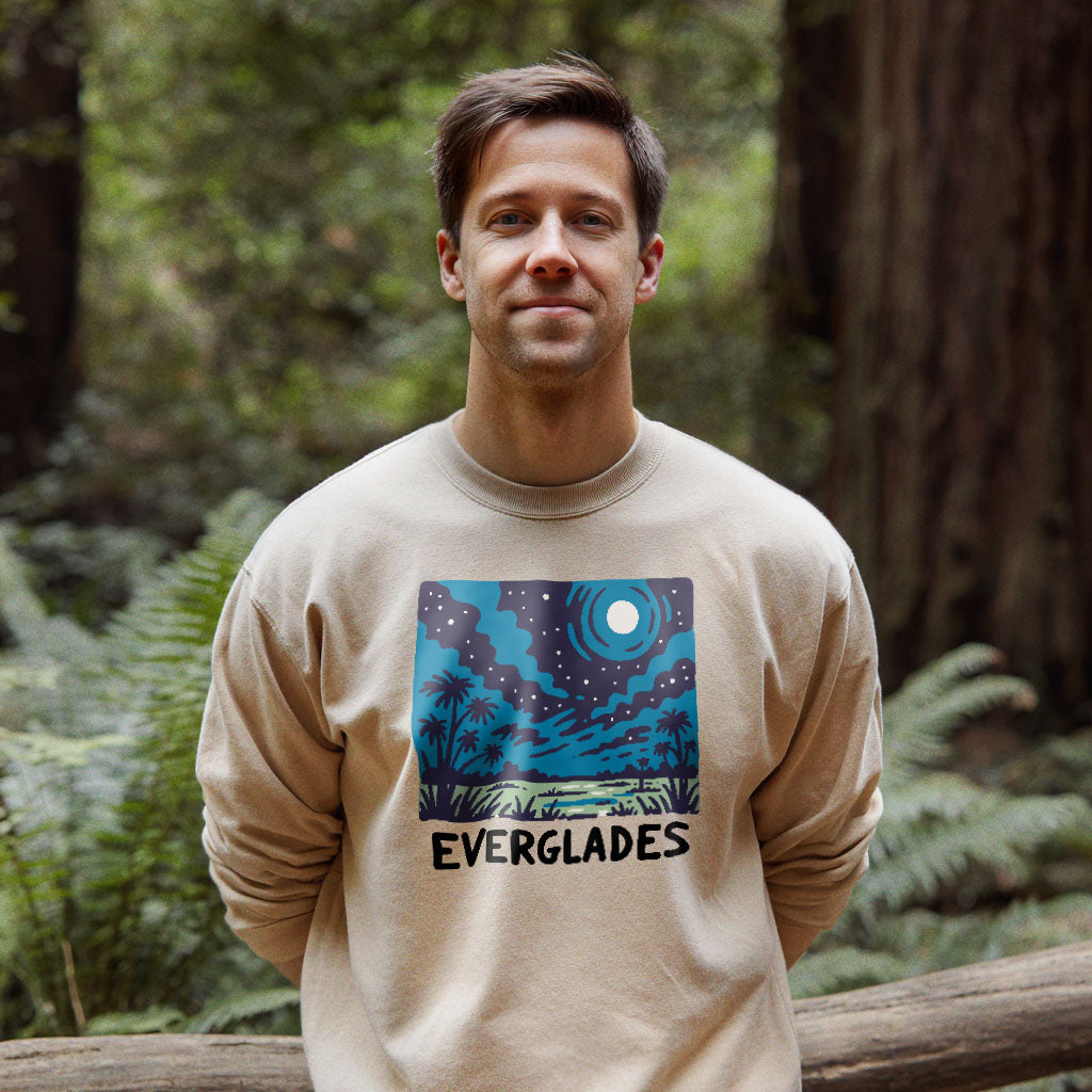 Everglades at Night Crewneck Sweatshirt