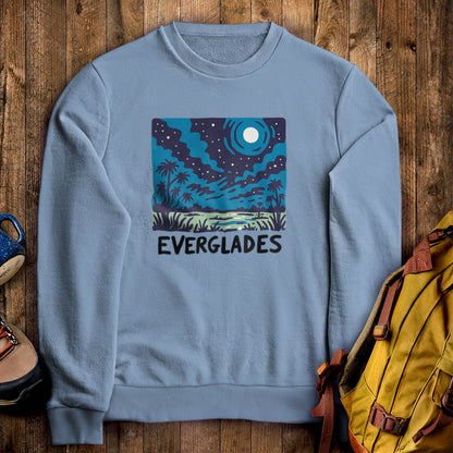 Everglades at Night Crewneck Sweatshirt