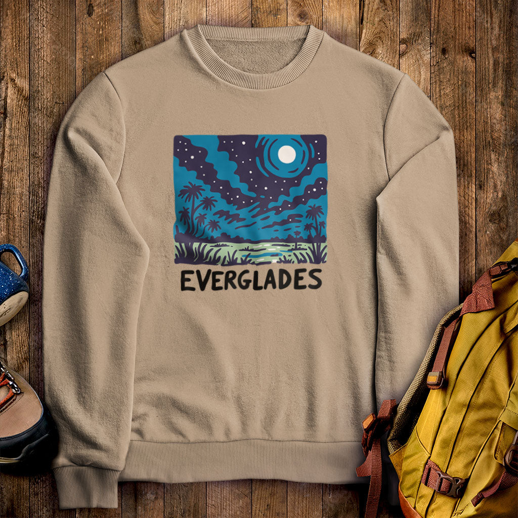 Everglades at Night Crewneck Sweatshirt