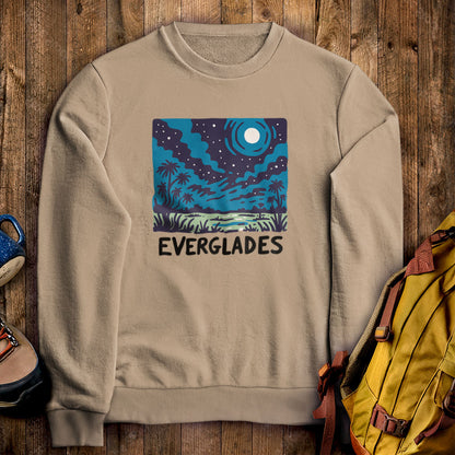 Everglades at Night Crewneck Sweatshirt