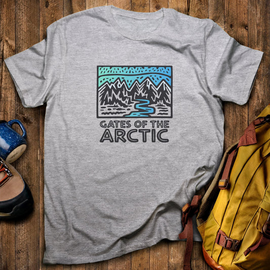Gates of the Artic National Park T-Shirt Sport Grey Adventure and Outdoors Themed T-Shirt