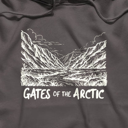 Gates of the Artic Line Drawing Hoodie